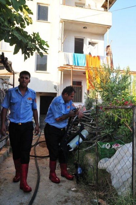 Bodrum katındaki yangında 1 kişi dumandan zehirlendi