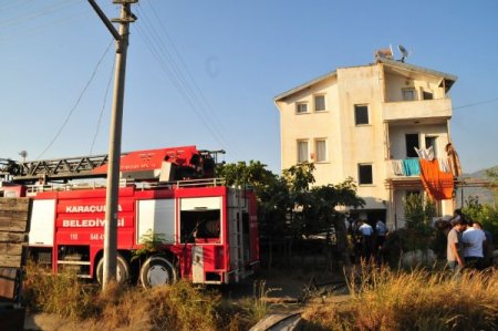 Bodrum katındaki yangında 1 kişi dumandan zehirlendi