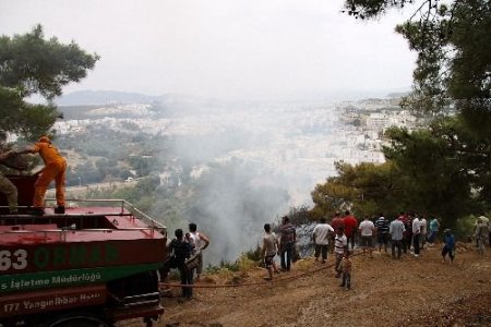 Bodrum'da 2 Farklı Belde De Orman Yangını Çıktı.
