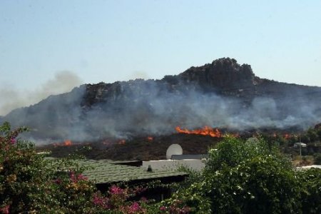 Bodrum'da Çıkan Yangında Turistler Büyük Korku Yaşadı