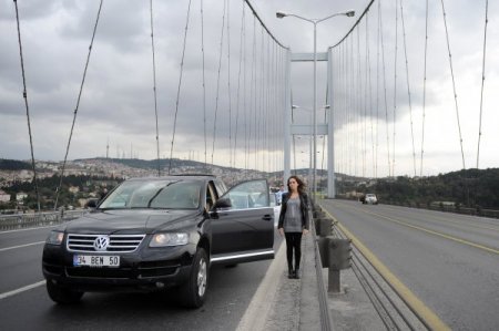 Boğaz köprüsünde Atatürk'ü andılar