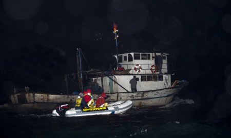 Boğaz'da Trolle Avlanan Tekneye Greenpeace Baskını