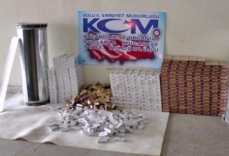 Bolu'da 3 bin paket kaçak sigara ele geçirildi