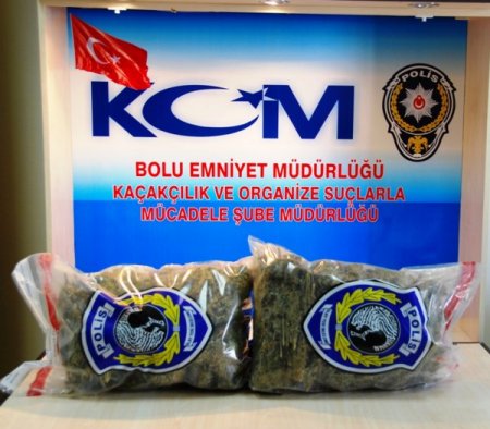 Bolu'da 8 kilogram kubar esrar ele geçirildi