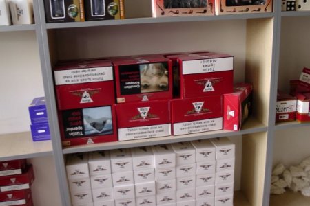 Bolu'da bir milyon 16 bin 200 adet makaron ele geçirildi