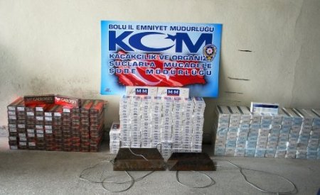 Bolu'da kaçak sigara operasyonu