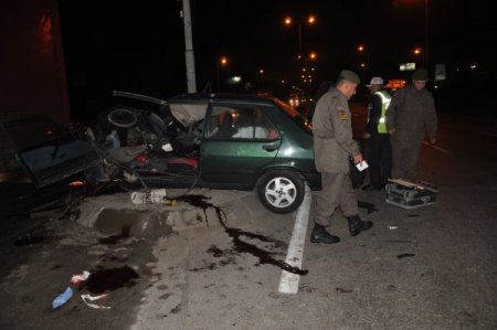 Bolu'da trafik kazası: 1 ölü, 2 yaralı