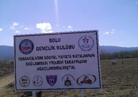 Bolu'daki mülteciler için hatıra ormanı oluşturuldu