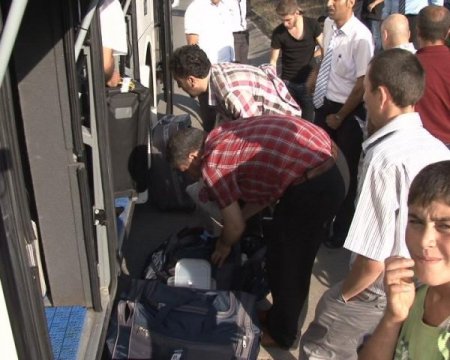 Bomba ihbari yapılan otobüste av tüfeği bulundu (Özel)