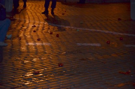 Bulgaristan parlamentosu önünde “domates ihtilali”