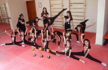 Burç öğrencileri cimnastikte 16 madalya kazandı