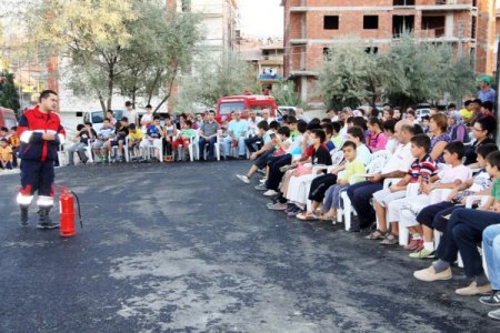 Burdur İtfaiyesi mahallelerde yangın eğitimine başladı