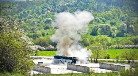 Burgaz patlaması yeniden canlandırıldı