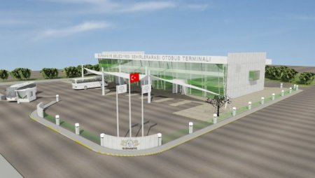 Burhaniye’de terminal inşaatı hızla ilerliyor