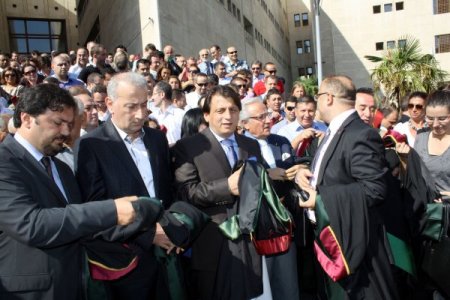 Bursa Barosu avukatları iş bıraktı