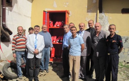 Bursa Büyükşehir Belediyesi köylere yangın dolabı kurdu