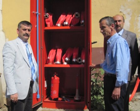 Bursa Büyükşehir Belediyesi köylere yangın dolabı kurdu