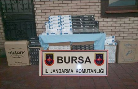 Bursa'da kaçak sigara operasyonu