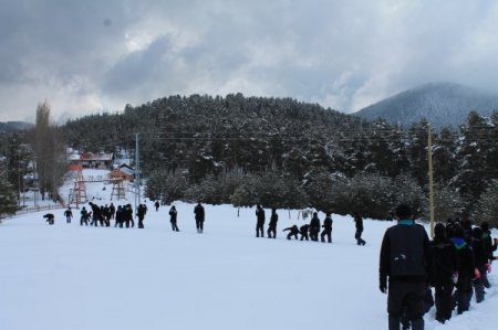 Bursalı izciler kış kampında