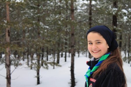 Bursalı izciler kış kampında