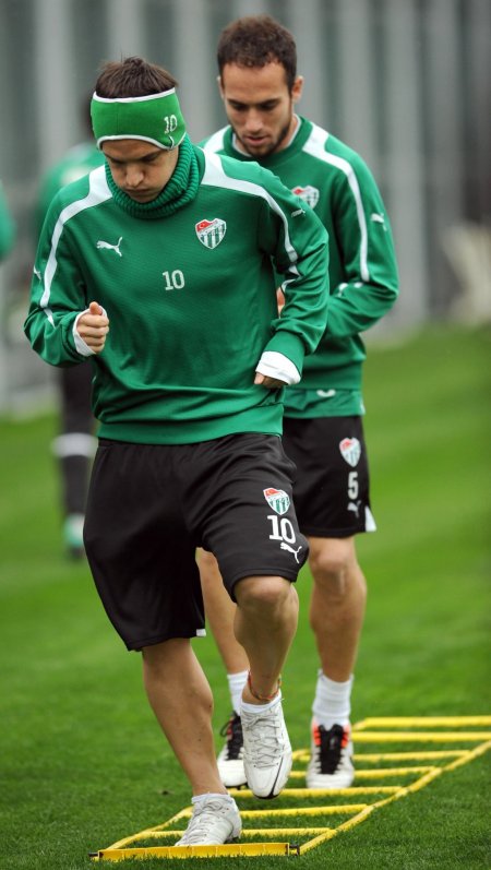 Bursaspor, Trabzonspor maçı için hazırlıklarını sürdürdü