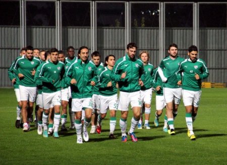 Bursaspor, yağmur altında çalıştı