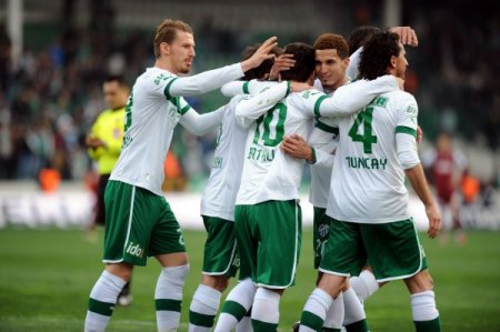 Bursaspor: 1 - Sanica Boru Elazığspor: 0 (İlk Yarı)