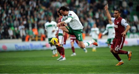 Bursaspor: 1 - Sanica Boru Elazığspor: 0 (İlk Yarı)