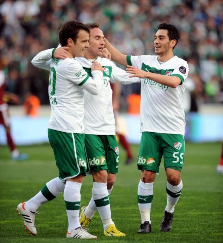 Bursaspor: 1 - Sanica Boru Elazığspor: 0 (İlk Yarı)