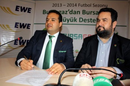 Bursaspor'un doğalgaz giderlerini Bursagaz karşılayacak