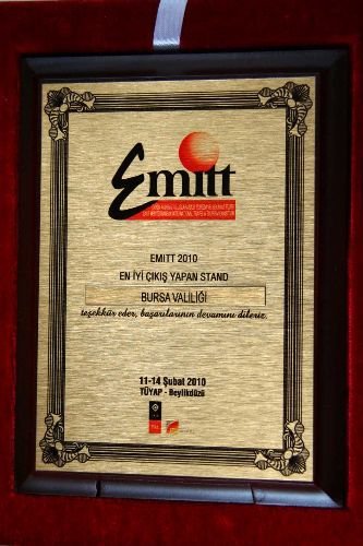 Bursa'ya, 'emıtt 2010 Da En İyi Çıkış Yapan Stand' Ödülü