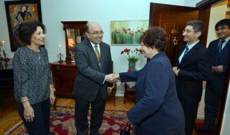 Büyükelçi öğretmenler için resepsiyon verdi