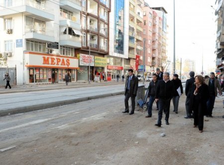 Büyükşehir Belediyesi Genel Sekreteri, Ali Çetinkaya Caddesi'ni inceledi