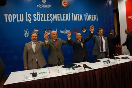 Büyükşehir Çalışanlarında Toplu Sözleşme Sevinci