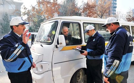 Büyükşehir Zabıta'dan servis araçlarına sıkı denetim