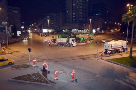 Büyükşehirden 24 saat kesintisiz temizlik