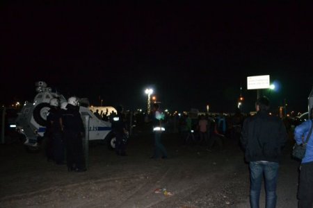 Çadır kentteki gerginlik büyümeden önlendi