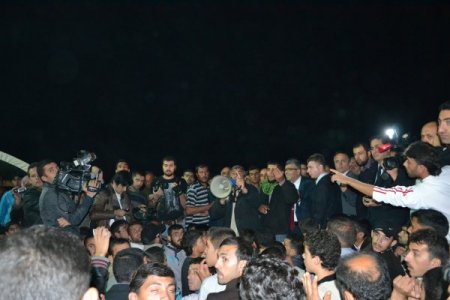 Çadır kentteki gerginlik büyümeden önlendi