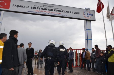 Çadırkentte yangın sonrası gerginlik