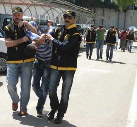 Çaldıkları kasayı açamadan yakalandılar