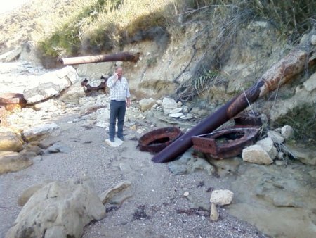 Çanakkale sahilinde iki tarihî top bulundu