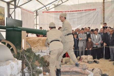 Çanakkale savaşları çadırı ziyaretçilere duygu dolu anlar yaşattı