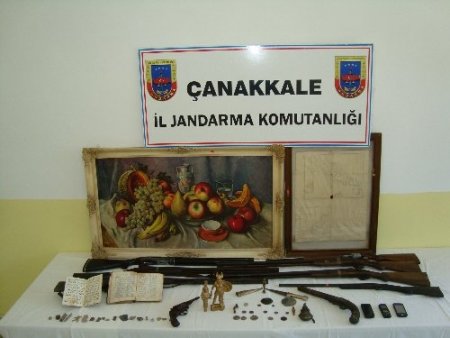 Çanakkale'de 53 adet tarihi eser ele geçirildi