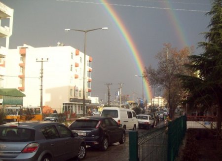 Çanakkale’de Çift Gökkuşağı Moral Verdi