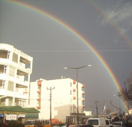 Çanakkale’de Çift Gökkuşağı Moral Verdi