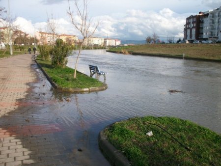 Çanakkale'de Sarıçay taştı