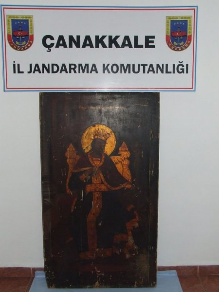 Çanakkale’de tarihi manastır kapısı ele geçirildi