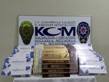 Çanakkale'de uyuşturucu ve kaçak sigara ele geçirildi