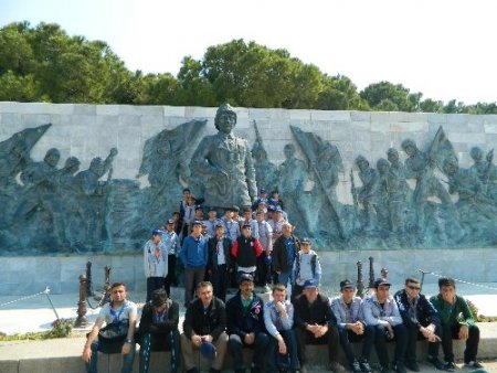 Çanakkale'den dönen izcilerden Başkan Özgan’a teşekkür ziyareti