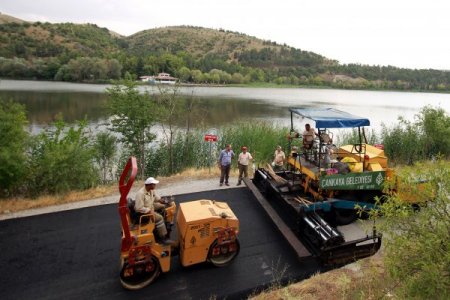 Çankaya Belediyesi'nden Eymir Gölü Çevresine Asfalt